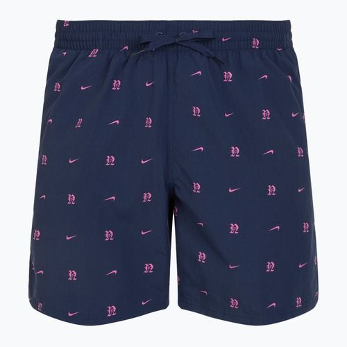Шорти для плавання чоловічі Nike Luxe Letter 7" Volley midnight navy