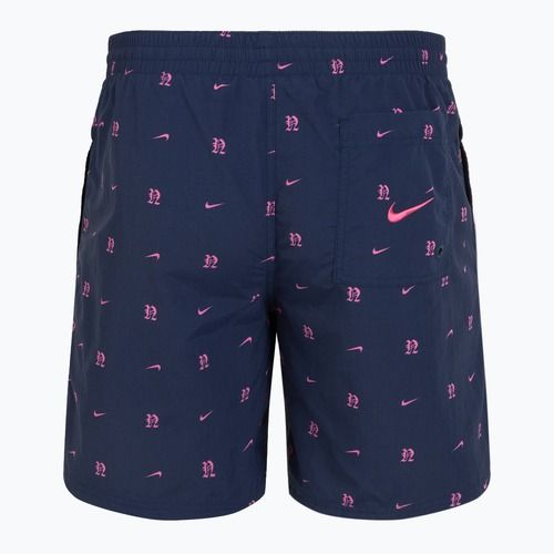 Шорти для плавання чоловічі Nike Luxe Letter 7" Volley midnight navy