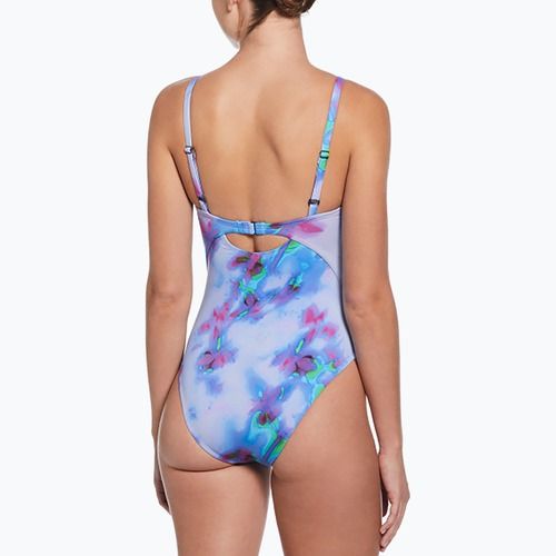 Купальник суцільний жіночий Nike Floral Blur V-Neck hydrangeas