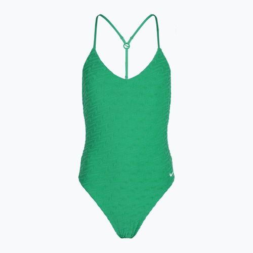 Купальник суцільний жіночий Nike Swoosh Link Y-Back stadium green