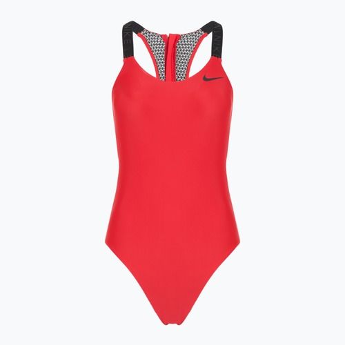 Купальник суцільний жіночий Nike Hydralock Fusion university red