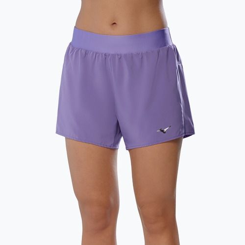 Шорти для бігу жіночі Mizuno Alpha 4.5" paisley purple