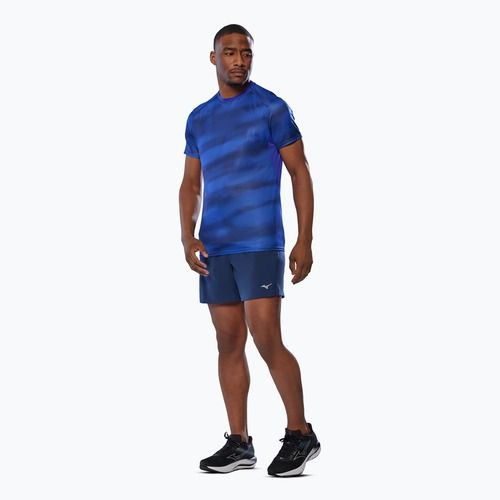 Футболка для бігу чоловіча Mizuno DryAeroFlow Graphic Tee reflex blue