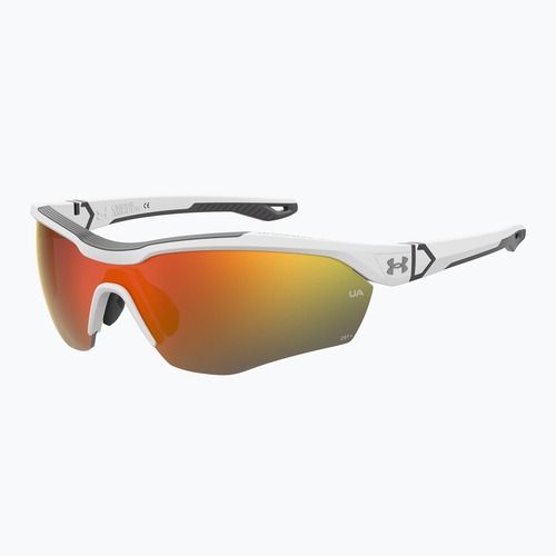 Окуляри сонцезахисні чоловічі Under Armour Yard Pro matte white/orange multilayer oleophobic