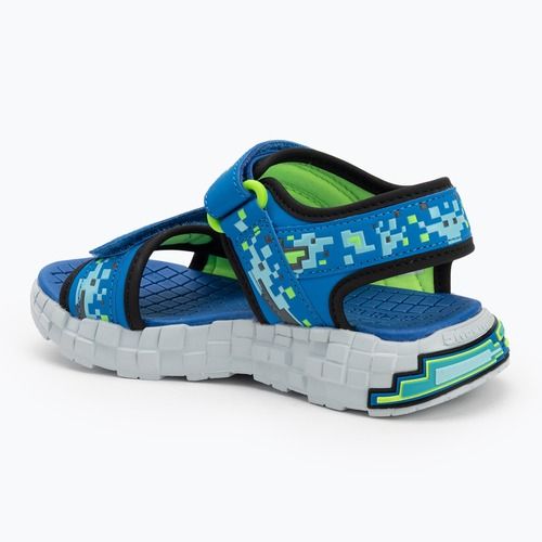 Сандалі дитячі SKECHERS Mega Splash black/blue/lime