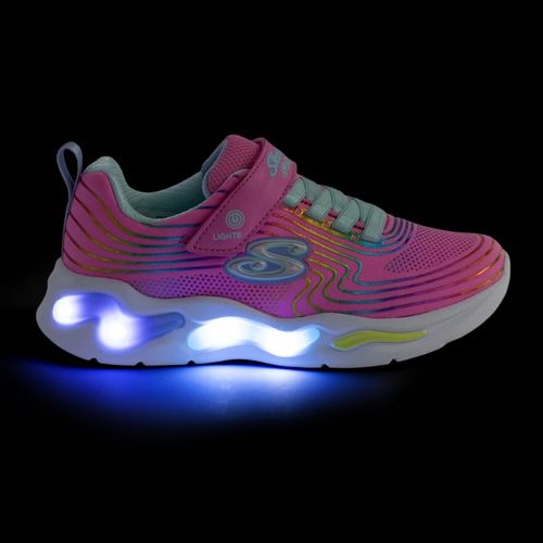 Кросівки дитячі SKECHERS S-Lights Wavy Beams pink/multi