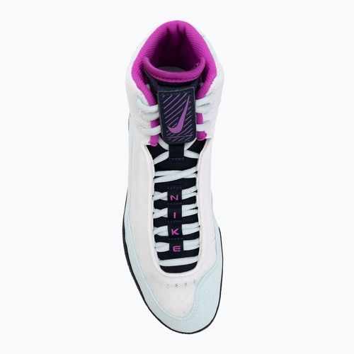 Кросівки борцівські Nike Inflict 4 white/hyper violet/glacier blue/obsidian