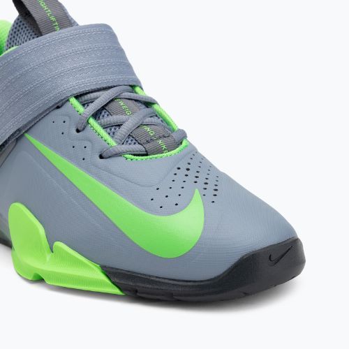 Кросівки для важкої атлетики Nike Savaleos ashen slate/green strike/anthracite