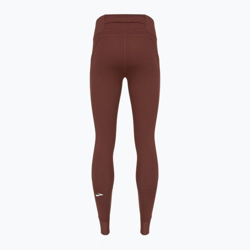 Легінси для бігу жіночі Brooks Momentum Thermal Tight run raisin