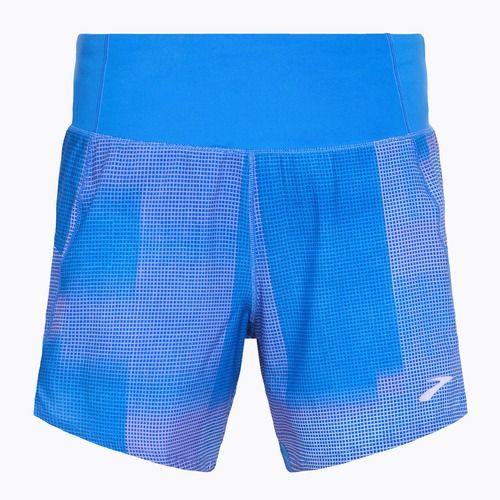 Шорти для бігу жіночі Brooks Chaser 5" blue altitude print