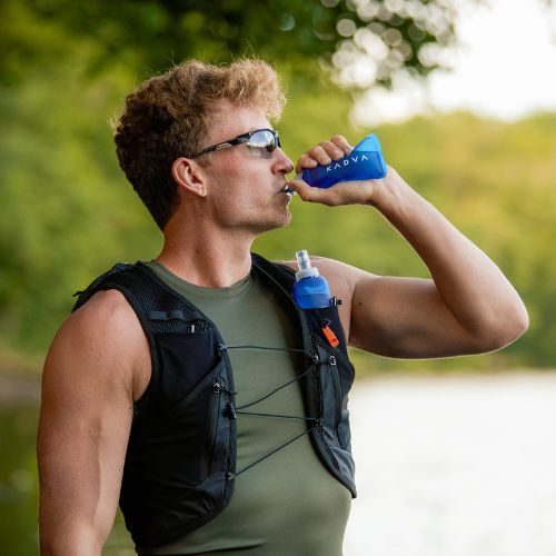 Пляшка Softflask KADVA Flowbie 150 мл блакитний