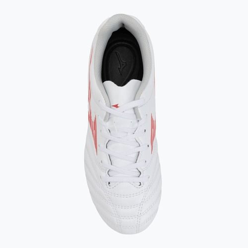 Кросівки футбольні дитячі Mizuno Monarcida Neo III Select Jr MD white/radiant red