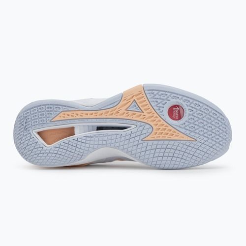 Кросівки гандбольні жіночі Mizuno Wave Stealth Neo white/navy peony/peach parfait