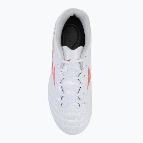 Кросівки футбольні дитячі Mizuno Monarcida Neo III Select AG white/radiant red