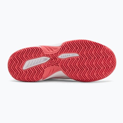 Кросівки тенісні дитячі Mizuno Break Shot 5 Jr CC white/blue granite/calypso coral