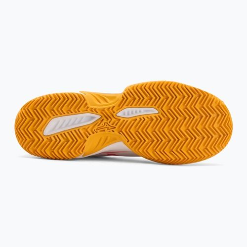 Кросівки тенісні дитячі Mizuno Break Shot 5 Jr CC white/calypso coral/citrus