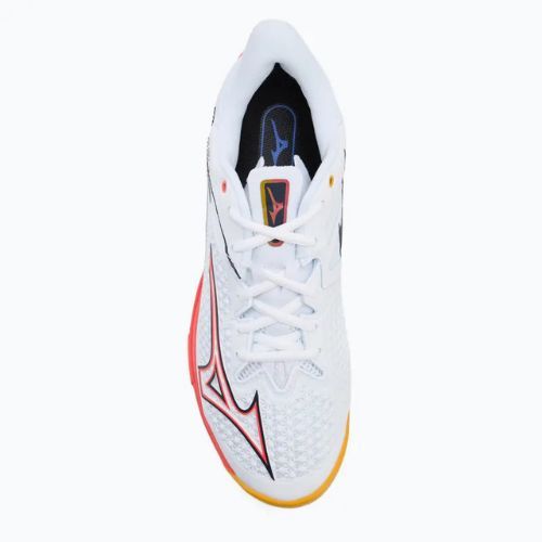Кросівки тенісні Mizuno Wave Exceed Tour 6 CC white/baritone blue/fiery coral 2