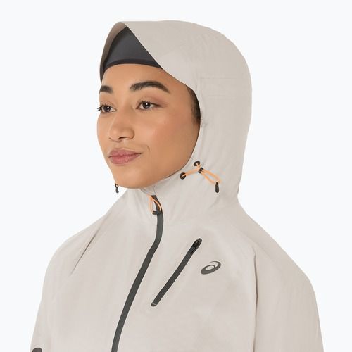 Куртка для бігу жіноча ASICS Fujitrail Elite Waterproof cream