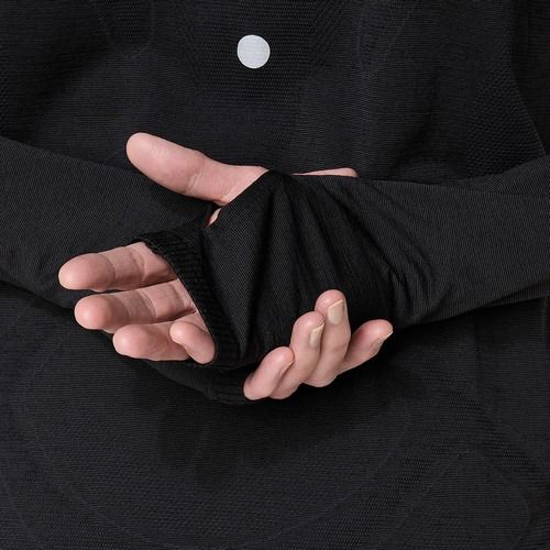 Лонгслів для бігу жіночий ASICS Road Winter Seamless performance black