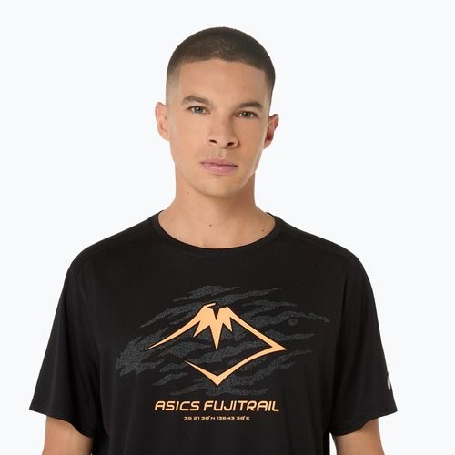 Футболка для бігу чоловіча ASICS Fujitrail Logo SS performance black