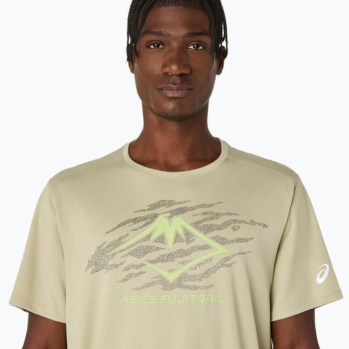Футболка для бігу чоловіча ASICS Fujitrail Logo SS khaki