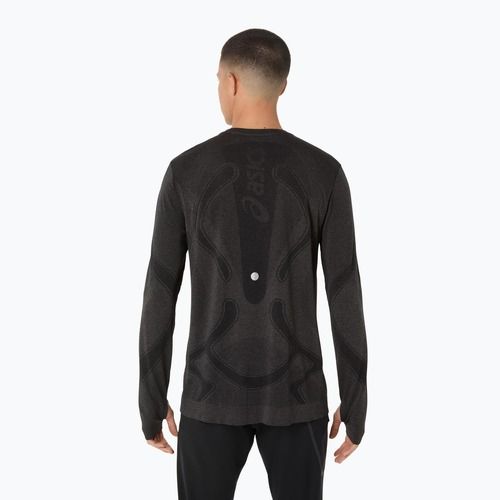 Лонгслів для бігу чоловічий ASICS Road Seamless LS performance black