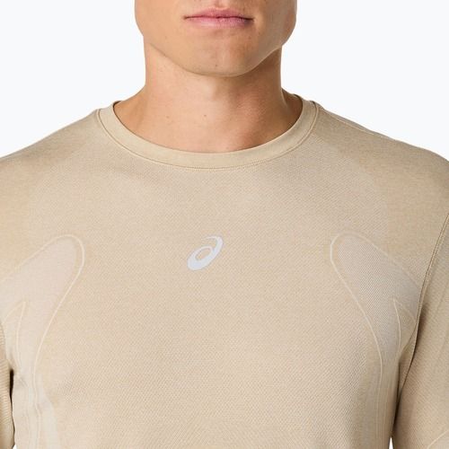 Лонгслів для бігу чоловічий ASICS Road Seamless LS cream