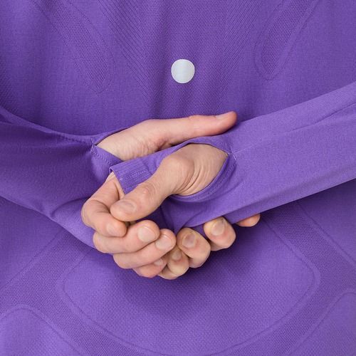 Лонгслів для бігу чоловічий ASICS Road Seamless LS edo purple