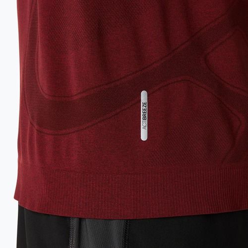 Футболка для бігу чоловіча ASICS Road Seamless dark red planet