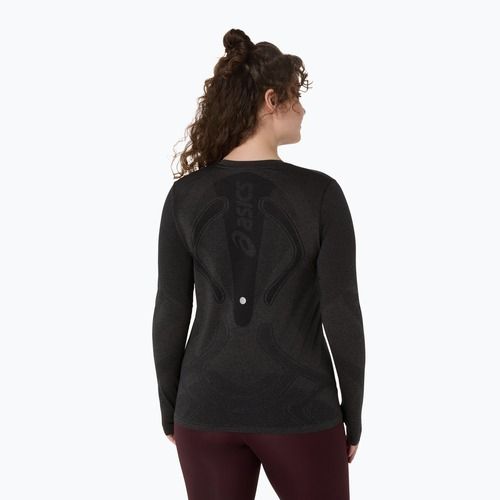 Лонгслів для бігу жіночий ASICS Road Seamless LS performance black