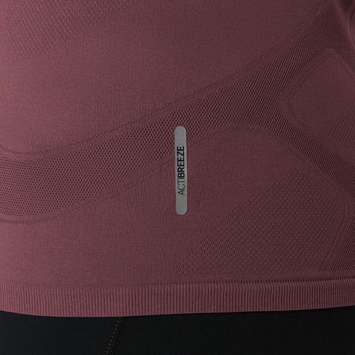 Лонгслів для бігу жіночий ASICS Road Seamless LS dark currant/port royal
