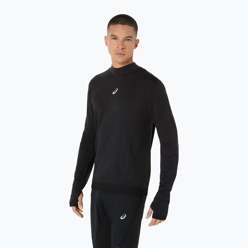 Лонгслів для бігу чоловічий ASICS Road Winter Seamless performance black