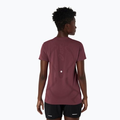 Футболка для бігу жіноча ASICS Seamless dark currant/port royal