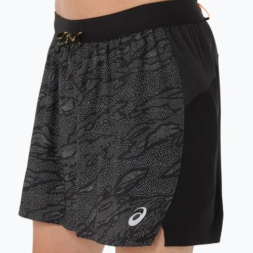 Шорти для бігу чоловічі ASICS Fujitrail All Over Print 5IN performance black