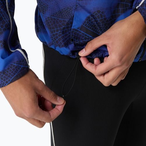 Куртка для бігу чоловіча ASICS Road Lite-Show Packable performance black/dark cobalt