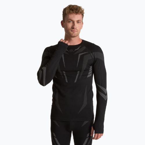 Комплект чоловічої термоактивної білизни KADVA ALPINESTEP COOLMAX THERMAL PRO DRY безшовний чорний