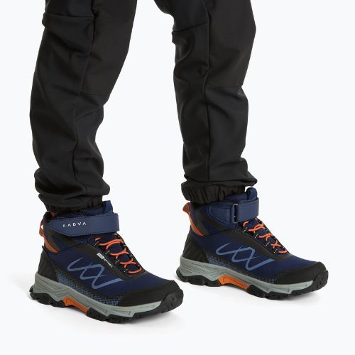 Дитячі трекінгові черевики KADVA Rocky Trail Mid WaterProof Softshell темно-сині