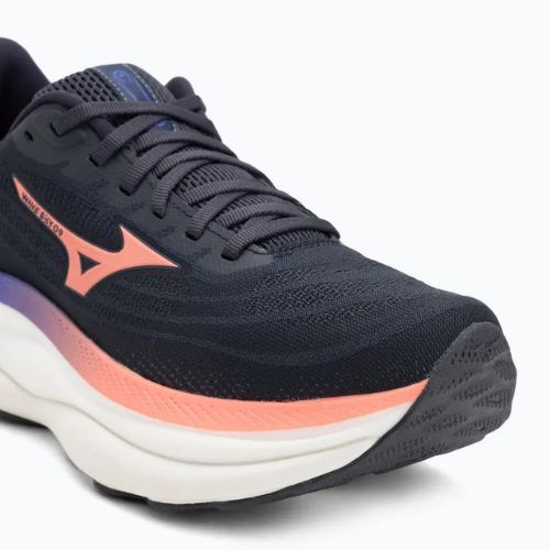 Кросівки для бігу жіночі Mizuno Wave Sky 9 odyssey gray/striking coral/iris bloom