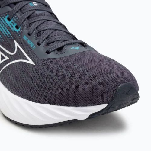 Кросівки для бігу чоловічі Mizuno Wave Inspire 21 odyssey gray/white/capri breez
