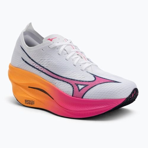 Кросівки для бігу Mizuno Wave Rebellion Pro 3 white/pink tetra/tang orange