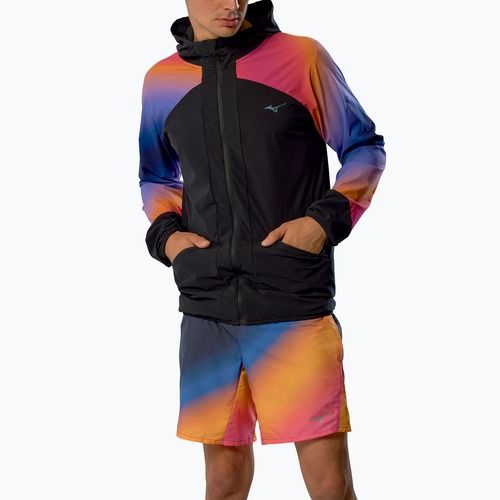 Куртка для бігу чоловіча Mizuno Active Alpha Hodded yuuyake