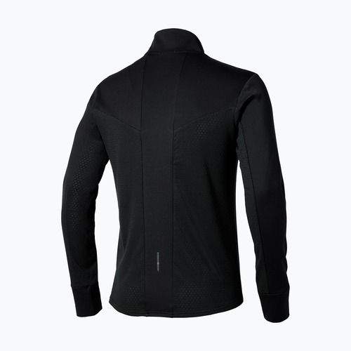 Лонгслів для бігу чоловічий Mizuno Active Warm Half Zip black