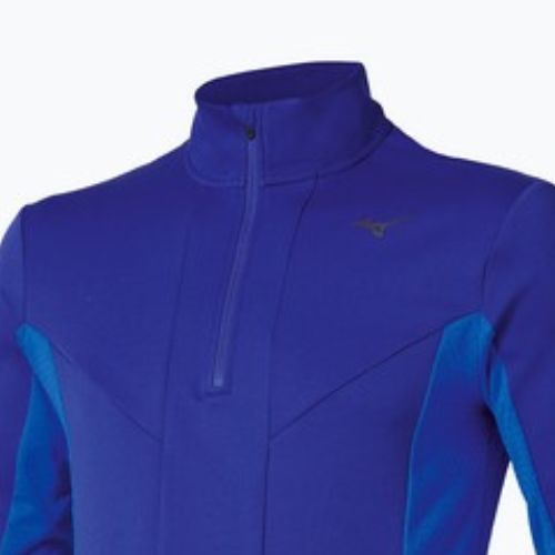 Лонгслів для бігу чоловічий Mizuno Active Warm Half Zip sodalite blue