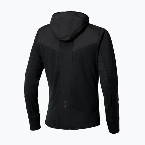 Куртка для бігу чоловіча Mizuno Warmalite Hybrid Full Zip Hooded black
