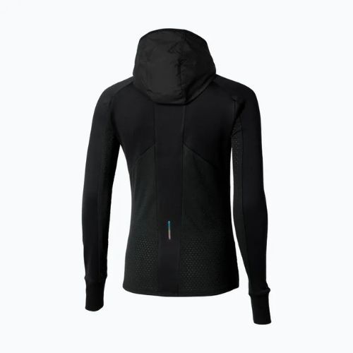 Куртка для бігу жіноча Mizuno Active Warm Hybrid Full Zip Hooded black