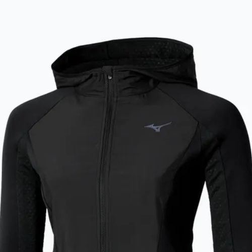 Куртка для бігу жіноча Mizuno Active Warm Hybrid Full Zip Hooded black
