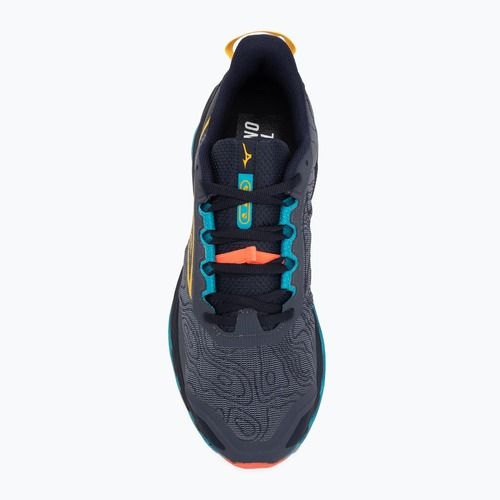 Кросівки для бігу чоловічі Mizuno Wave Mujin 11 odyssey gray/citrus/fiery coral 2