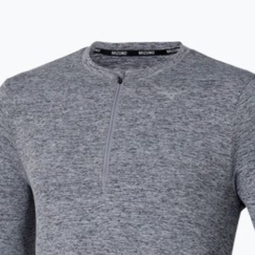 Лонгслів для бігу чоловічий Mizuno Core Impulse Half Zip Tee quicksilver