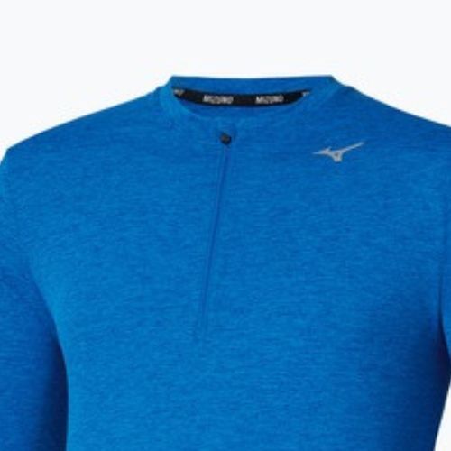 Лонгслів для бігу чоловічий Mizuno Core Impulse Half Zip Tee princess blue