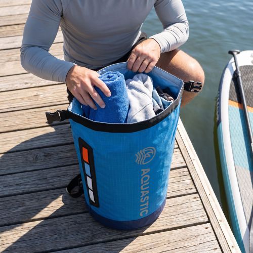 Сумка водонепроникна AQUASTIC Dry Bag 20 л блакитний